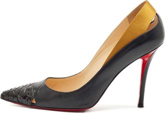 Christian Louboutin Pumps a punta in pelle 105mm - Nero