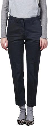 Mason's New York Carrot Chino - Dames - Chinos - Blauw - 2XS - Katoen - Broeken