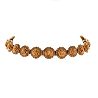 Versace Medusa Medallion Choker Necklace Metal