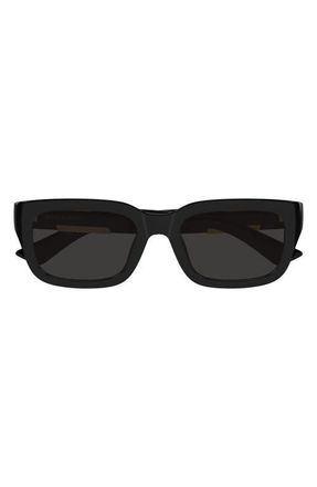 Bottega Veneta 54mm Rectangular Sunglasses in Black at Nordstrom