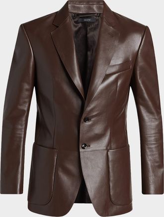 Tom Ford Men & apos;s Nappa Leather Blazer