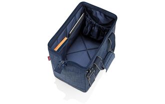 Reisenthel Umh&auml;ngetasche REISENTHEL Allrounder M Herringbone, Damen, Gr. B/H/T: 43cm x 24cm, blau, Polyester, Taschen Umh&auml;ngetasche
