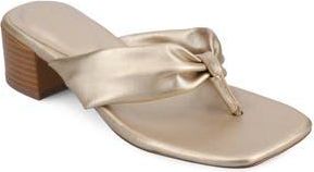 Journee Collection Seelah Slide Sandal in Champagne at Nordstrom Rack, Size 9.5