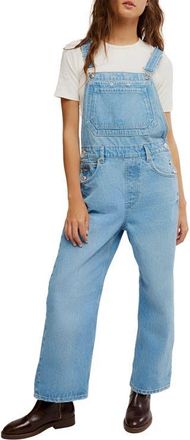 Free People Deep Trance Denim Overalls in Tunnel Vision at Nordstrom, Size X-Large