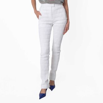 Ferragamo Ferragamo Quilted Straight Leg Trousers, Brand Size TC (Size Small)