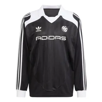adidas Originals Adilenium Oversized Long Sleeves Black White IW3642