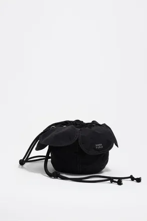 Bimba & Lola Woven Petalo Bag in Black at Nordstrom