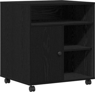 vidaXL Soporte Para Impresora Roble Negro 60 X 50 X 67 Cm Vidaxl