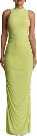 Naked Wardrobe Sleeveless Maxi Dress in Chartreuse at Nordstrom, Size X-Small
