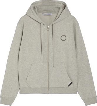 Trussardi Zip-throughs - Heren - Vesten met rits - Grijs - XS - Katoen - Hoodies & sweatvesten