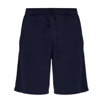 Hanro Nachtkleding, Heren, Blauw, 2Xl, Katoen, Night And Day Katoenen Shorts met Trekkoord