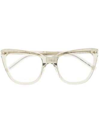 Saint Laurent Eyewear Occhiali trasparenti - Verde