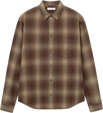 Wood Wood Casual Shirts - Heren - Casual Overhemden - Bruin - M - Overhemden