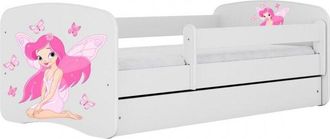 Topeshop Happy - Fairy bed 140 x 80 cm base + mattress + drawers