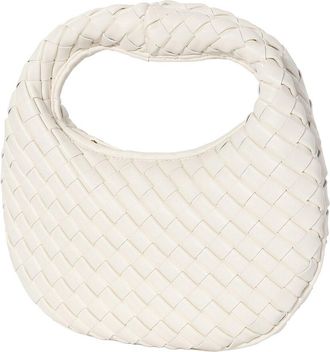 Tiffany & Fred Hand-Woven Leather Mini Hobo Bag