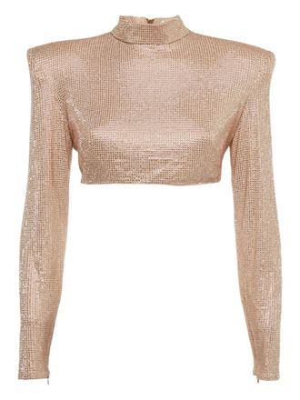 Bronx and Banco 2000s stud-detail zip-front jacket - Neutrals