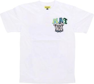 Market Varsity Overload Tee White T-Shirt - Heren - T-shirts - Wit - S - Katoen - Tops
