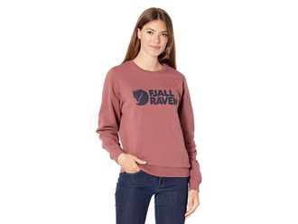 Fjällräven Fjallraven Logo Sweater Womens Clothing Mesa Purple : LG, Elastane/Cotton