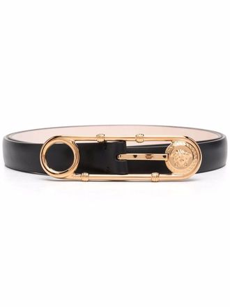Versace Medusa leather belt - women - Leather - 75 - Black