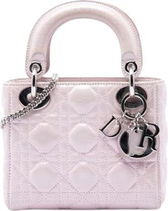 Dior Pre-owned Mini Lady Dior - Dames - Vintage Handtas - Roze - ONE Size - Leer - Vintage