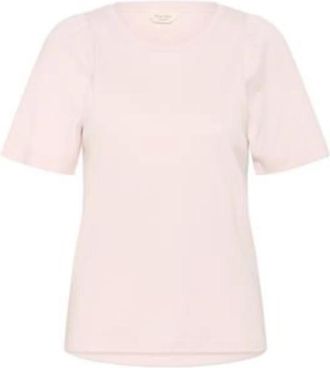 Part Two Cotton Basic T-Shirt - Dames - T-shirts - Roze - L - Katoen - Tops