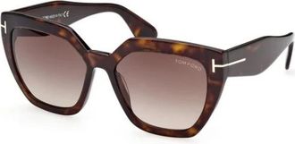Tom Ford Phoebe Zonnebril - unisex - Zonnebrillen - Bruin - 56 MM - Accessoires