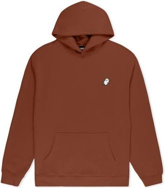 Dalix Ghost Relaxed Midweight Fleece Pullover Hoodie in Clay at Nordstrom, Size Xx-Large