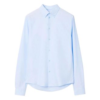 Burberry Casual Shirts, male, Blue, Size: M Casual Shirt
