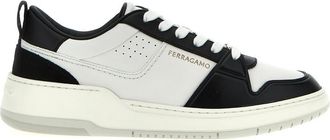 Ferragamo BlackWhite Dennis Sneakers