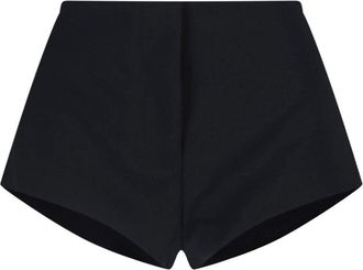 Entire studios Black Tailored Flared Hem Shorts