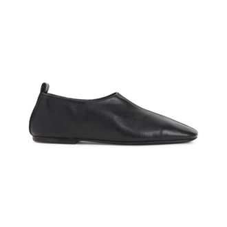 Dries Van Noten Pointed Toe Black Leather Loafers