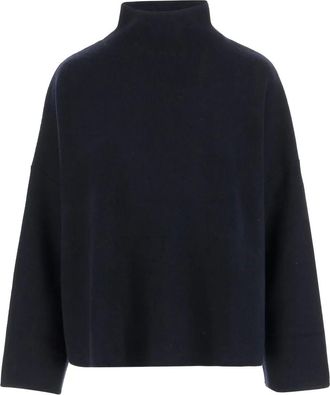 Allude Maglione a collo alto a maniche lunghe - Blu