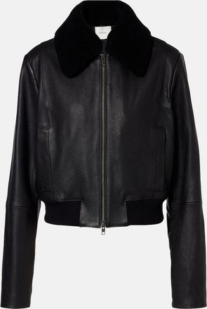 Vince Giacca in pelle con shearling
