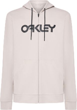 Oakley Mens Teddy Full Zip Hoodie Sweatshirt, Lunar Rock, XXL