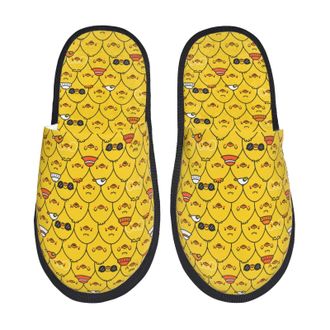 Generic Camping Slippers Cute Funny Chicken Medium House Shoes Non Slip Fuzzy Slippers Anti-Slip Sole Slipper For Casual Winter Indoor M