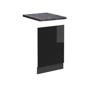 Vicco Panel Frontal R-line, Negro Brillo Intenso, 45 Cm, Et Antracita