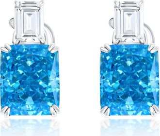 Suzy Levian Gala Firework Stud Earrings in Aqua at Nordstrom Rack