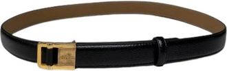 Givenchy Pre-owned Smooth Leather Belt - Dames - Vintage Accessoires - Zwart - ONE Size - Leer - Vintage