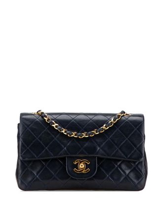Chanel 1989-1991 Small Classic Lambskin Double Flap shoulder bag - women - Lambskin - One Size - Blue