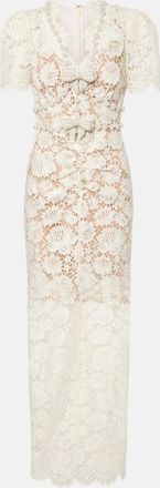 Self Portrait Abito midi con pizzo