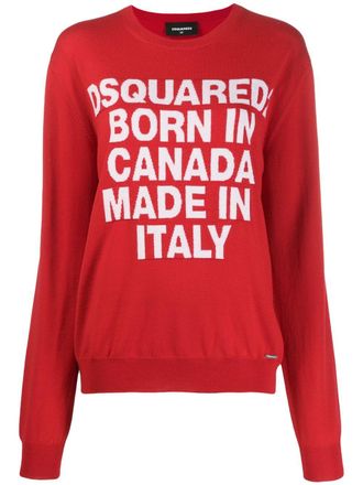 Dsquared2 Born In Canada knit sweater - women - Wool - M