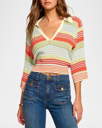 Ramy Brook Striped Azaria Blouse
