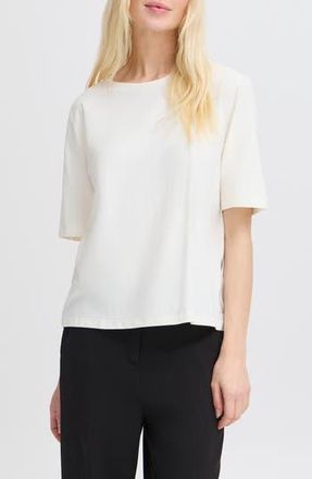 b.young Pamila Half Sleeve T-Shirt in White at Nordstrom Rack, Size X-Small