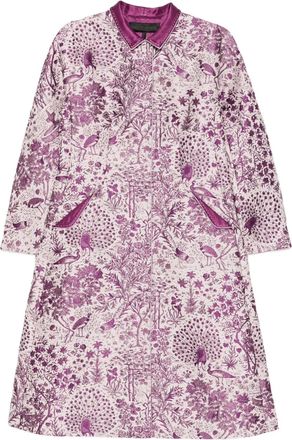 Shiatzy Chen Scape-of-Curve coat - women - Cotton/Polyester/Mulberry Silk/Polyamide/Mulberry Silk - 40 - Purple