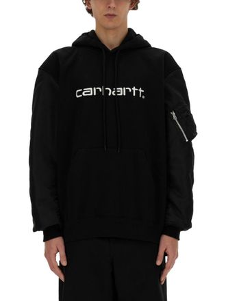 Junya Watanabe Black Logo Hood Sweatshirts