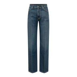 Stella McCartney Jeans, Dames, Blauw, W25, Katoen, Jeans met persvouw, recht model