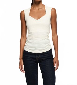 Nation Ltd Haven Sleeveless Tee Tank In Porcelain