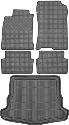 OEM Juego De Alfombrillas De Goma Para Coche Y Maletero Para Renault Laguna Iii Hatchback (2007-2015)