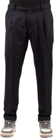Berwich Xretro Broek - Heren - Nette broeken - Blauw - XL - Wol - Broeken