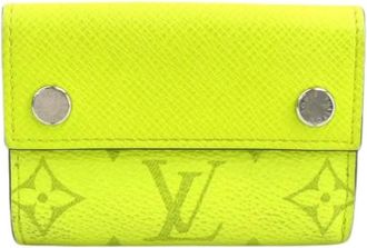 Louis Vuitton Pre-owned Vintage Tri-fold Portemonnee - unisex - Vintage Accessoires - Groen - ONE Size - Leer - Vintage